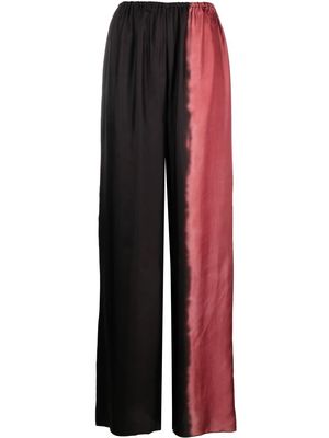 16Arlington Mandrake tie-dye wide trousers - Black