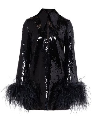 16Arlington Michelle sequinned minidress - Black