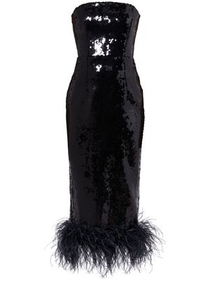16Arlington Minelli sequined midi dress - Black