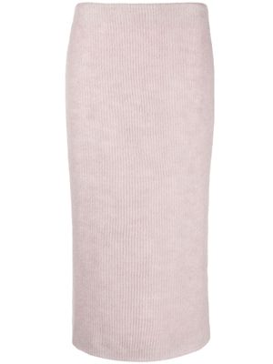 16Arlington Petya knitted midi skirt - Pink