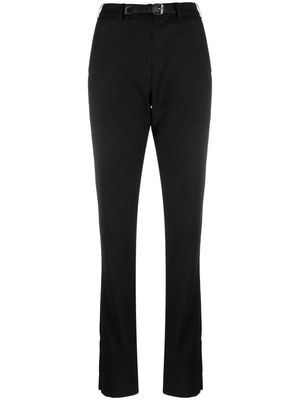 16Arlington slim-cut belted trousers - Black