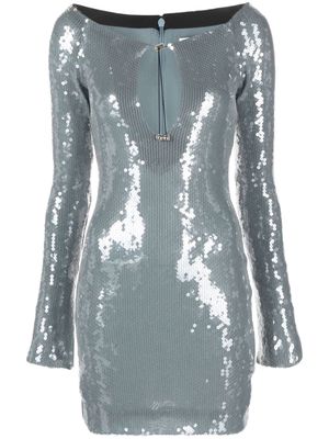 16Arlington Solaria sequined tulle mini dress - Grey