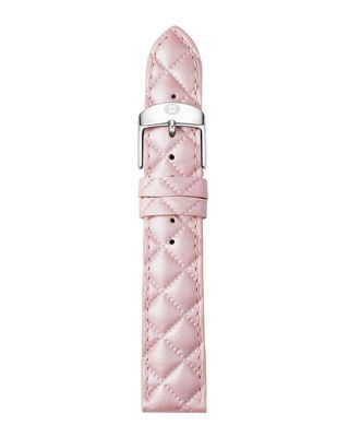 16mm Quilted Leather Watch Strap, Lilac