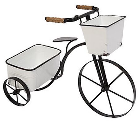 17.7-in L Metal Tricycle with Planters by Gerso n Co