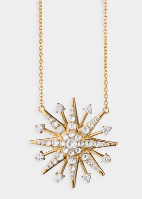 18-Karat Yellow Gold Star Charm Necklace, 18"