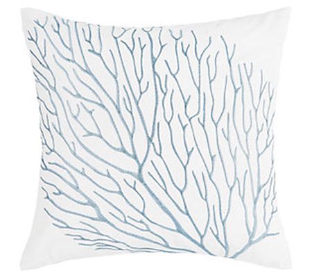 18" x 18" Coral Pillow by Valerie