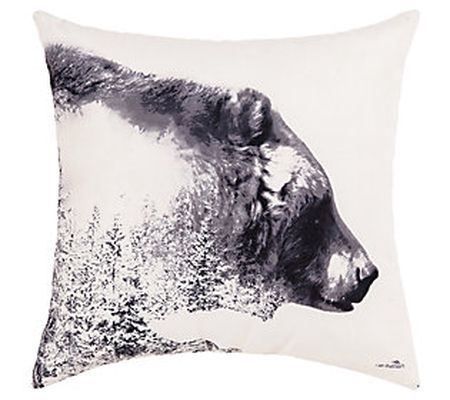 18" x 18" Forest Animal Indoor/Outdoor  Pillow by Valerie