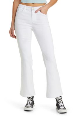 1822 Denim High Waist Slim Flare Jeans in White