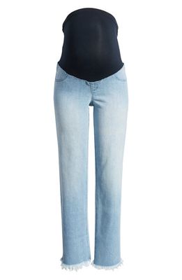 1822 Denim Over the Bump Relaxed Straight Leg Maternity Jeans in Lizzy