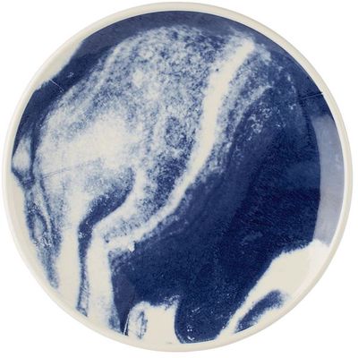 1882 Ltd. Blue & White Indigo Storm Platter