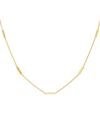 18k Bar By-The-Inch Necklace