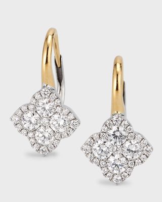 18k Fleur D'Amour Diamond Earrings