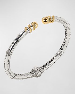 18k Gold and Silver Spinal Bracelet