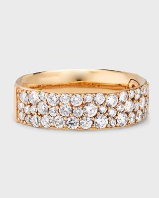 18k Gold Diamond Band Ring