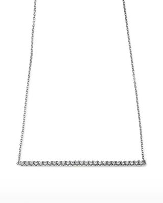 18k Gold Diamond Bar Necklace