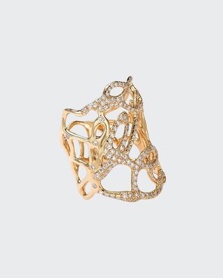 18k Gold Drizzle Ring with Diamonds