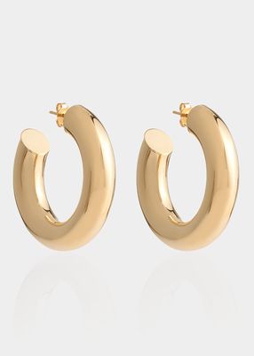 18K Gold Extra Small Barbarella Hoop Earrings