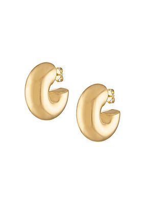 18K Gold-Filled Chubby Hoop Earrings