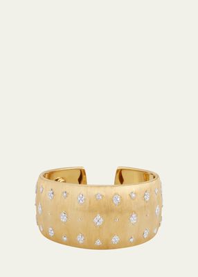 18k Gold Macri Diamond Bangle Bracelet