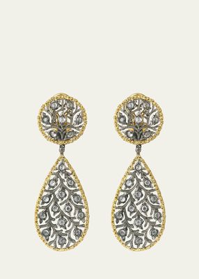18K Gold Macri Giglio Earrings with Diamonds