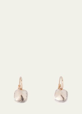 18k Gold Nudo Classic Earrings With White Topaz