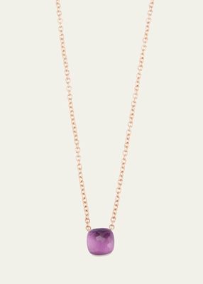18K Gold Nudo Pendant with Amethyst