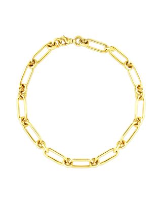 18k Gold Oro Classic Chain-Link Necklace