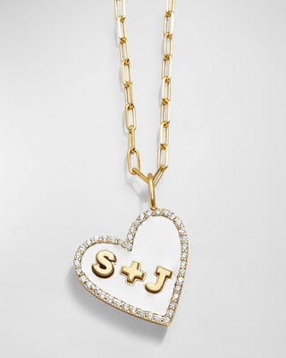 18K Gold-Plated Custom Reversible Heart Necklace