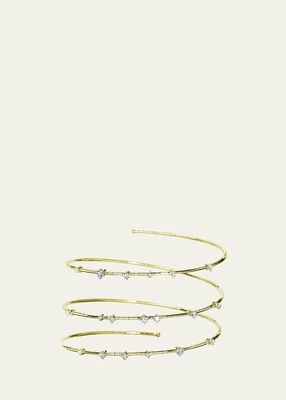 18k Gold-Plated Diamond Wrap Bracelet