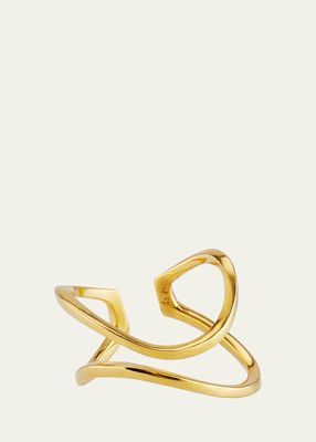 18k Gold-Plated Double Bar Ring