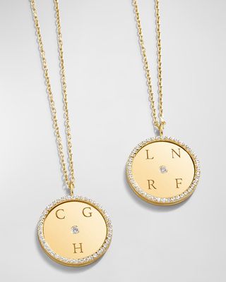 18K Gold-Plated Personalized Medallion Heirloom Necklace