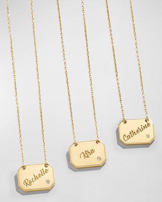 18K Gold-Plated Personalized Tag Necklace