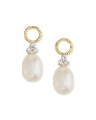 18k Gold Provence Pearl Briolette Earring Charms