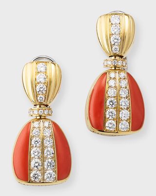 18k Gold Reversible Diamond Earrings