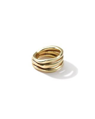 18k Gold Triple-Squiggle Ring