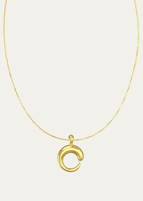 18K Gold Vermeil Tiny Khartoum Pendant Necklace