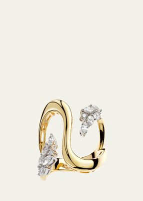 18K Golden Strada Stackable Diamond Ring