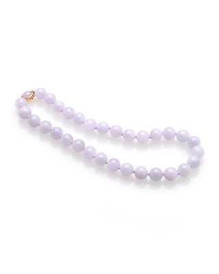 18k Lavender Jadeite 31-Bead Necklace