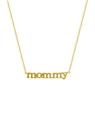 18k Mommy Pendant Necklace