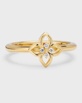 18K Petite Venetian Princess Ring, Size 8