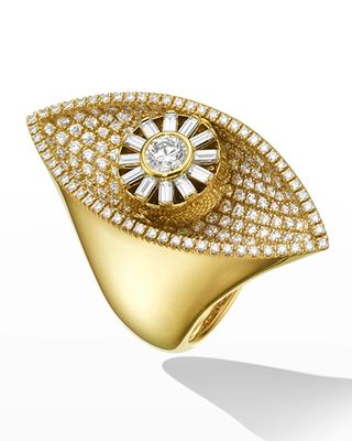 18K Reflections Cocktail Ring, Size 7