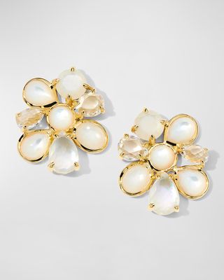 18K Rock Candy Small 8-Stone Cluster Earrings