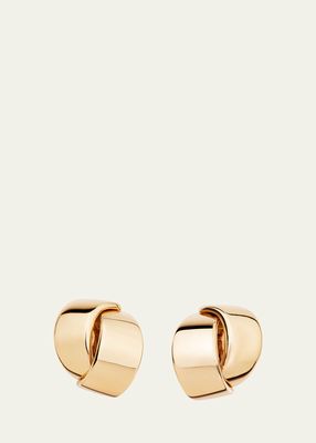 18K Rose Gold Abbracio Clip-On Earrings