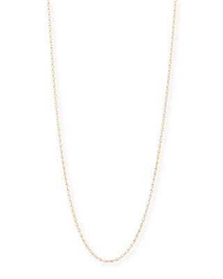 18K Rose Gold Eight Chain, 35"L