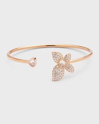 18K Rose Gold Happy Butterfly Diamond Bracelet