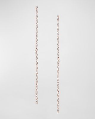 18K Rose Gold Hepburn Diamond Drop Earrings