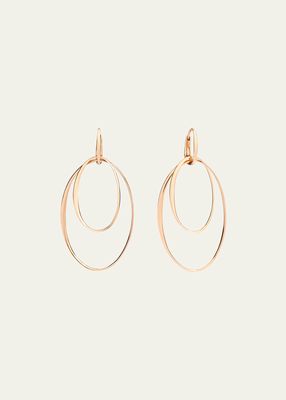18K Rose Gold Hoop Earrings