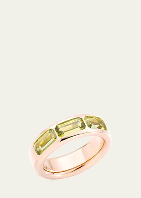 18K Rose Gold Iconica Ring with Peridot