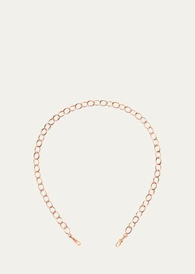 18K Rose Gold Micro Rosa Chain, 37cm