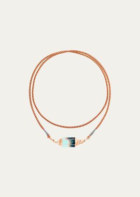 18k Rose Gold Millyway Locket Cord Necklace